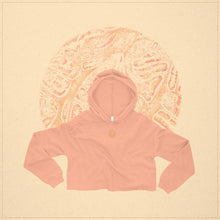 Load image into Gallery viewer, THE SUN RISES OVER MY CARCINOMA CROP HOODIE