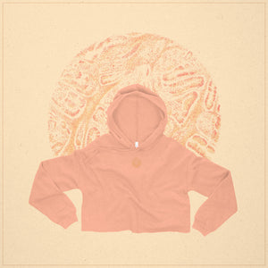 THE SUN RISES OVER MY CARCINOMA CROP HOODIE