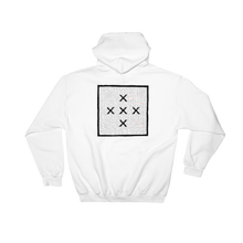 Load image into Gallery viewer, FUCK RACIST SCUM WHITE HOODIE BACK