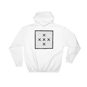 FUCK RACIST SCUM WHITE HOODIE BACK