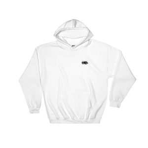 FUCK RACIST SCUM WHITE HOODIE FRONT